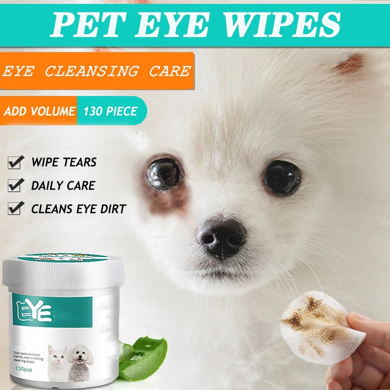 Pet Eye Wipes Cats And Dogs Tearmark Wet Wipes Cats And Dogs Universal No Irritation Cleaning Products 130 Canned Wipes Beauty World Shop