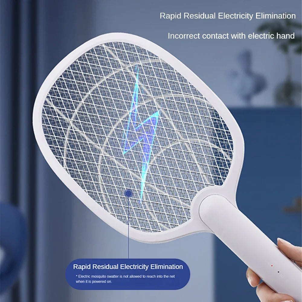Mosquito Killer Lamp USB Rechargeable Electric Foldable Mosquito Killer Racket Fly Swatter Repellent Lamp Zapper Insects Racket Beauty World Shop