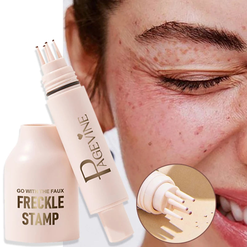 Five-point Freckle Stamp Pen Natural Simulation Instant Freckle Liquid Fake Dot Spot Comb Seal Waterproof Quick Dry Makeup Tool Beauty World Shop