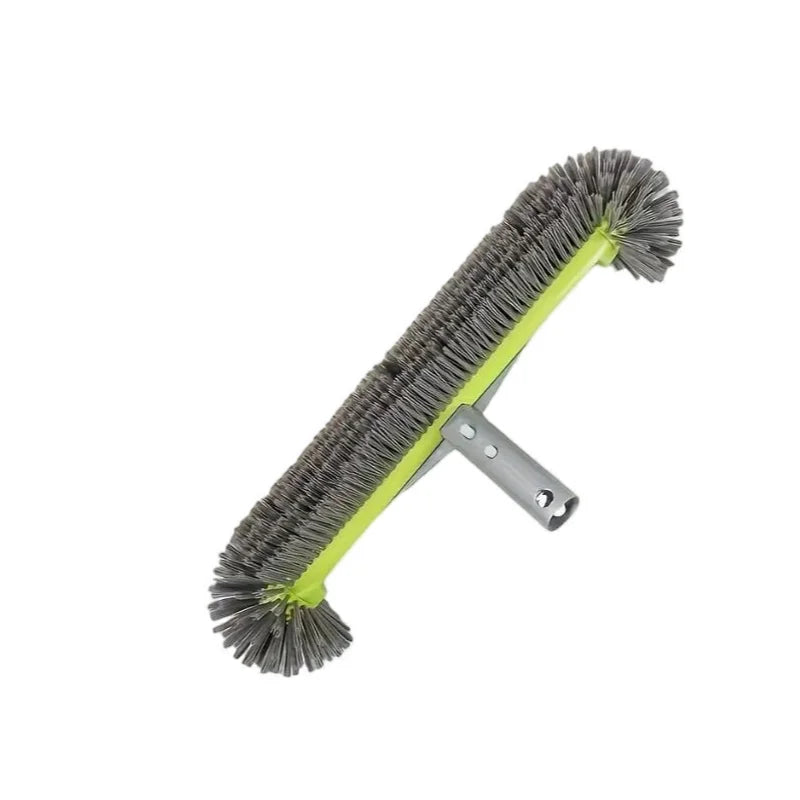 17.5" Heavy Duty Aluminum Pool Brush Head With 7 Rows Nylon Bristles For Pool Wall Steps Corner Cleaning Beauty World Shop