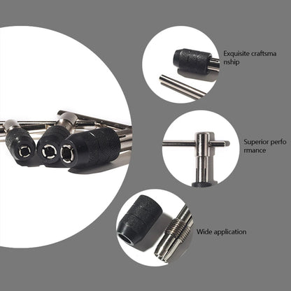 T-type 3mm to 6mm hand tap wrench thread tapping tool set hand wrench thread tapping M6 to M8 tool set Beauty World Shop