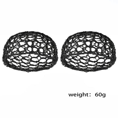 2/6 pcs Comfortable Handmade Crochet Hair Net Hat, Braided Hat, Breathable Mesh Sleeping Cap, Unisex Elastic Hair Net Beauty World Shop