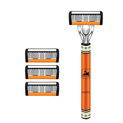6-Layers Safety Razor Set High Quality Men Razor Sharp Stainless Steel Shaving Changeable Shaver Head Blade ﻿ Beauty World Shop