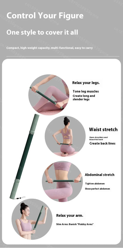 요가 근막 스틱 Yoga Fascia Stick 57cm Extended Muscle Relaxation Massage Roller Yoga Massage Stick for Leg Stretching and Release Fitn Beauty World Shop