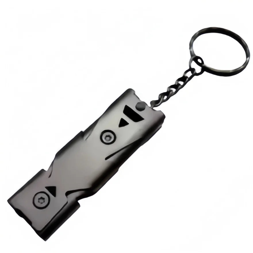 Survival Whistle Keychain–High Decibel,Emergency Whistle for Outdoor,Camping&Hiking–Double Tube Design,Loud Safety AlarmPortable Beauty World Shop