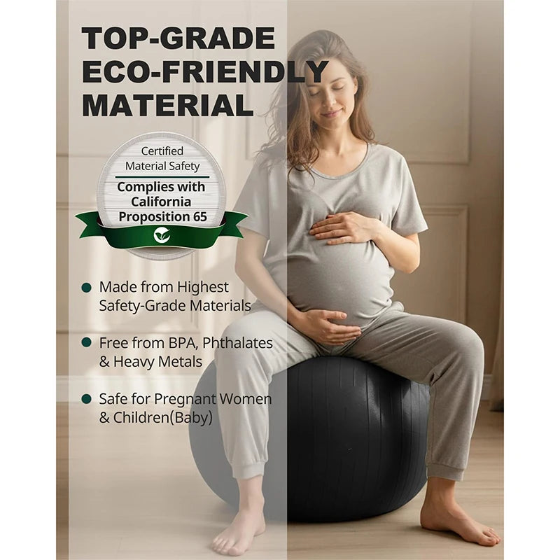 Yoga Ball Balance Ball Pilates Accessories Home Fitness Equipment Pregnant Women Rehabilitation Exercise Yoga Ball 55/65/75/85cm Beauty World Shop