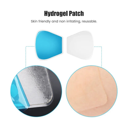 Gel Pads for EMS Neck Massager Replacement Patches Cervical Massager Self Adhesive massage Sticker for Shoulder Back Pain Relief Beauty World Shop