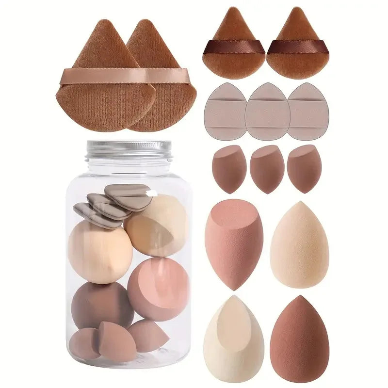 12/14Pcs Makeup Sponge Cosmetic Puff Foundation Sponges Blender Beauty Egg Powder Puffs Make Up Accessories Women Makeup Tools Beauty World Shop
