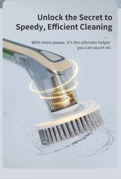 Electric Cleaning Brush Cordless Handheld Shower Scrubber Spin Cleaner Multifunctional Cleaner with 7PCS Heads Bathroom Kitchen