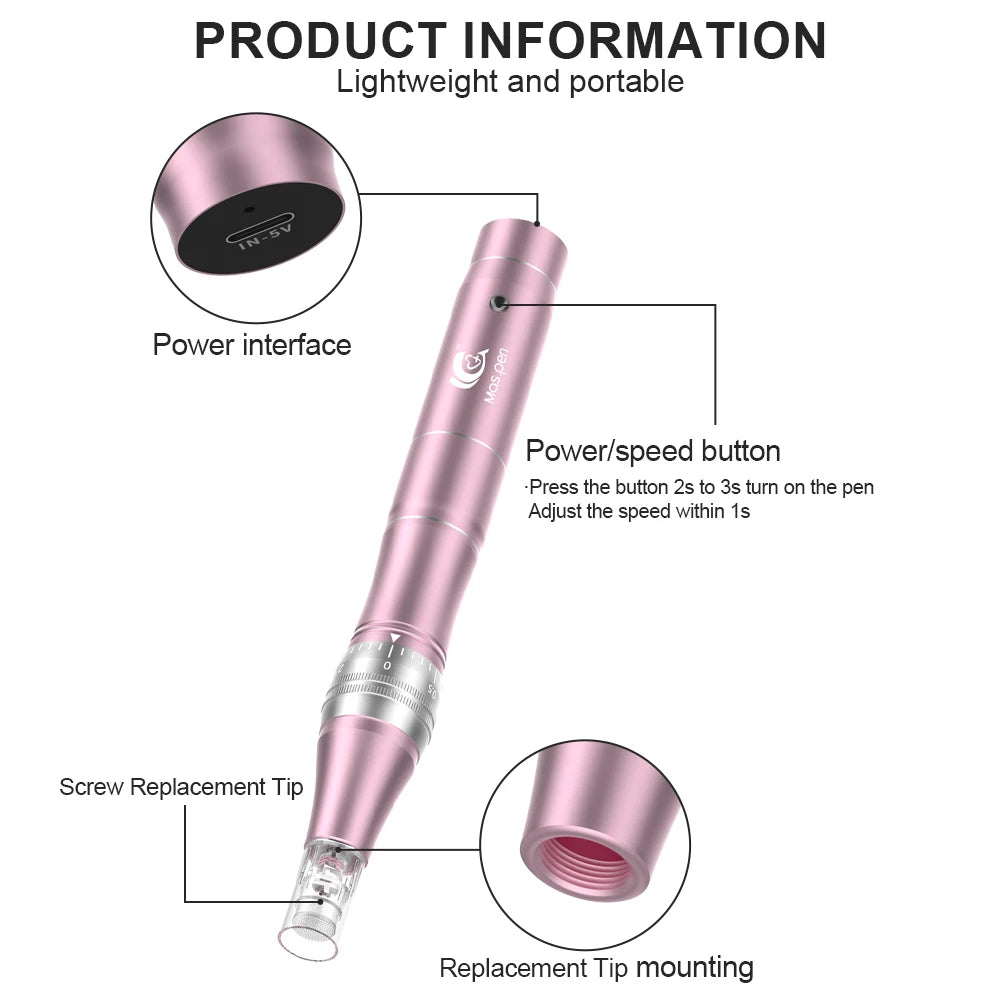 Rechargeable Derma Pen/Mas Pen L1 Great At Home Skin Care Tool Buit In Luxuy Gift Box Beauty World Shop