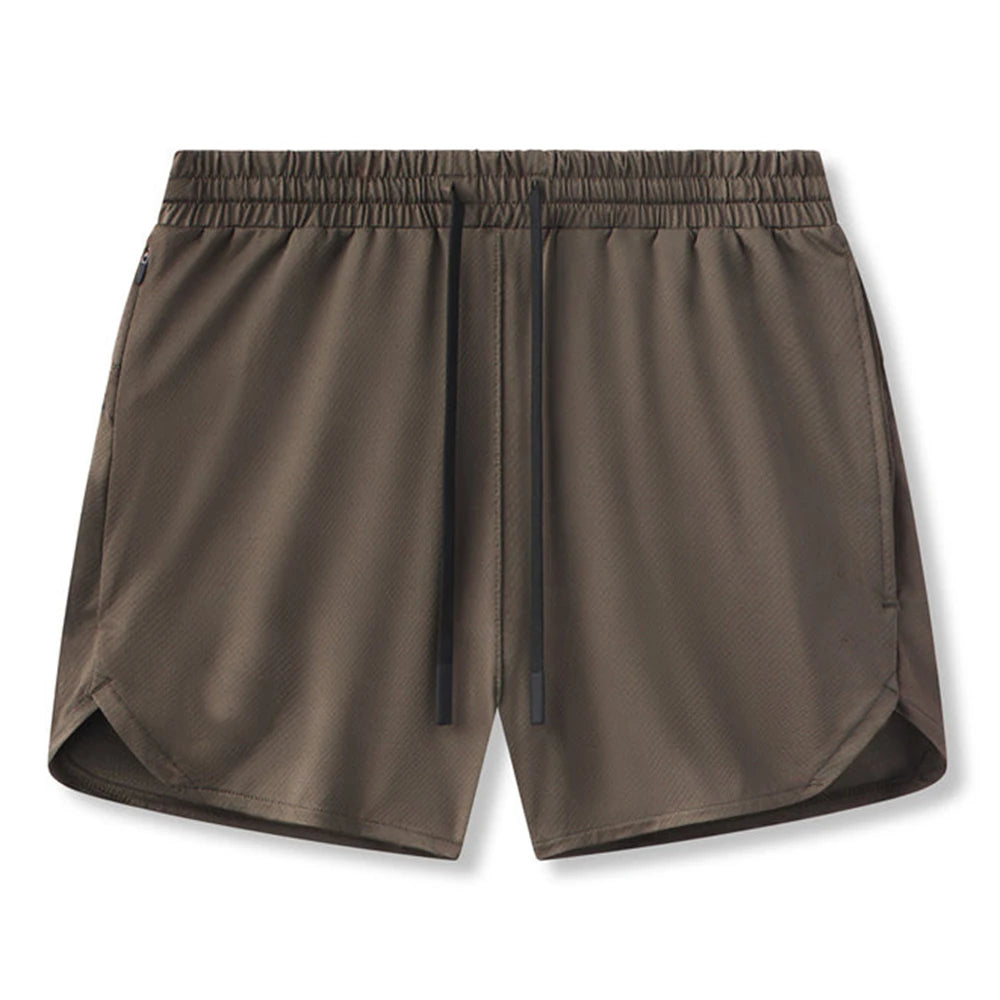 New Summer Men's Sports Shorts Quick Dry Breathable Beach Jogging Single Layer Breathable Shorts Training Basketball Apparel Gym