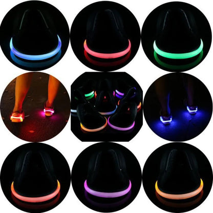LED Luminous Shoe Clip Light Outdoor Running Cycling Bicycle RGB Novelty Lighting Safety Night Warn Lamp Glowing Zapato Ciclismo Beauty World Shop
