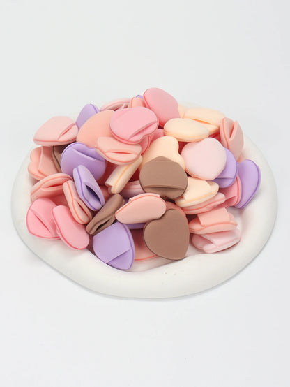 50 Mini Finger Cushions Air Cushion Powder Puff, Latex Free Mixed Sponge and Cosmetic Puff Is Used for Liquid Foundation Make- Beauty World Shop