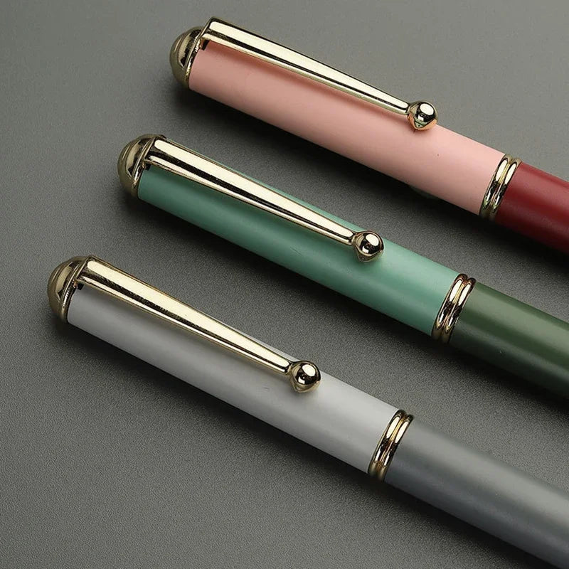 Morandi Fountain Pen Calligraphy Brush Metal Soft Bristle Small Regular Calligraphy Brush (for students' drawing and writing) Beauty Trend Shop