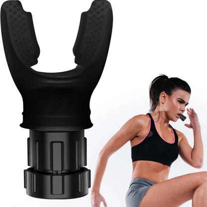 Silicone Breathing Fitness Exercise Equipment Portable Throat Adjustable Resistance Breathing Exercise Device Beauty World Shop