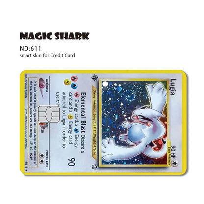 2025 New Pokemons Charizard Blastoise Bulbasaur Eevee Metwo Sticker Film Skin Cover for Credit Debit Card Beauty World Shop