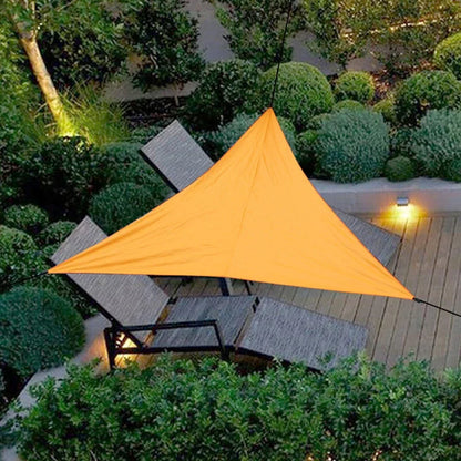 3x3x3M Folding Waterproof Triangle Sun Shade Sail Canopy For Outdoor Activities Backyard Awning Camping Tents Shade Cloth Beauty World Shop
