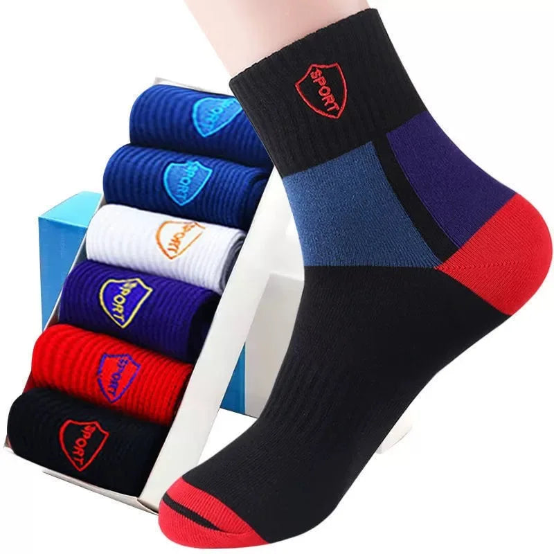 10/5/3pairs Breathable Con Sports Stockings Men Bamboo Fiber Autumn and Winter Men Socks Sweat Absorption Deodorant Business Sox Beauty World Shop