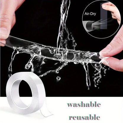 "Versatile Reusable Double-Sided Waterproof Adhesive Tape - Perfect for Kitchen and Bathroom Supplies" Beauty World Shop