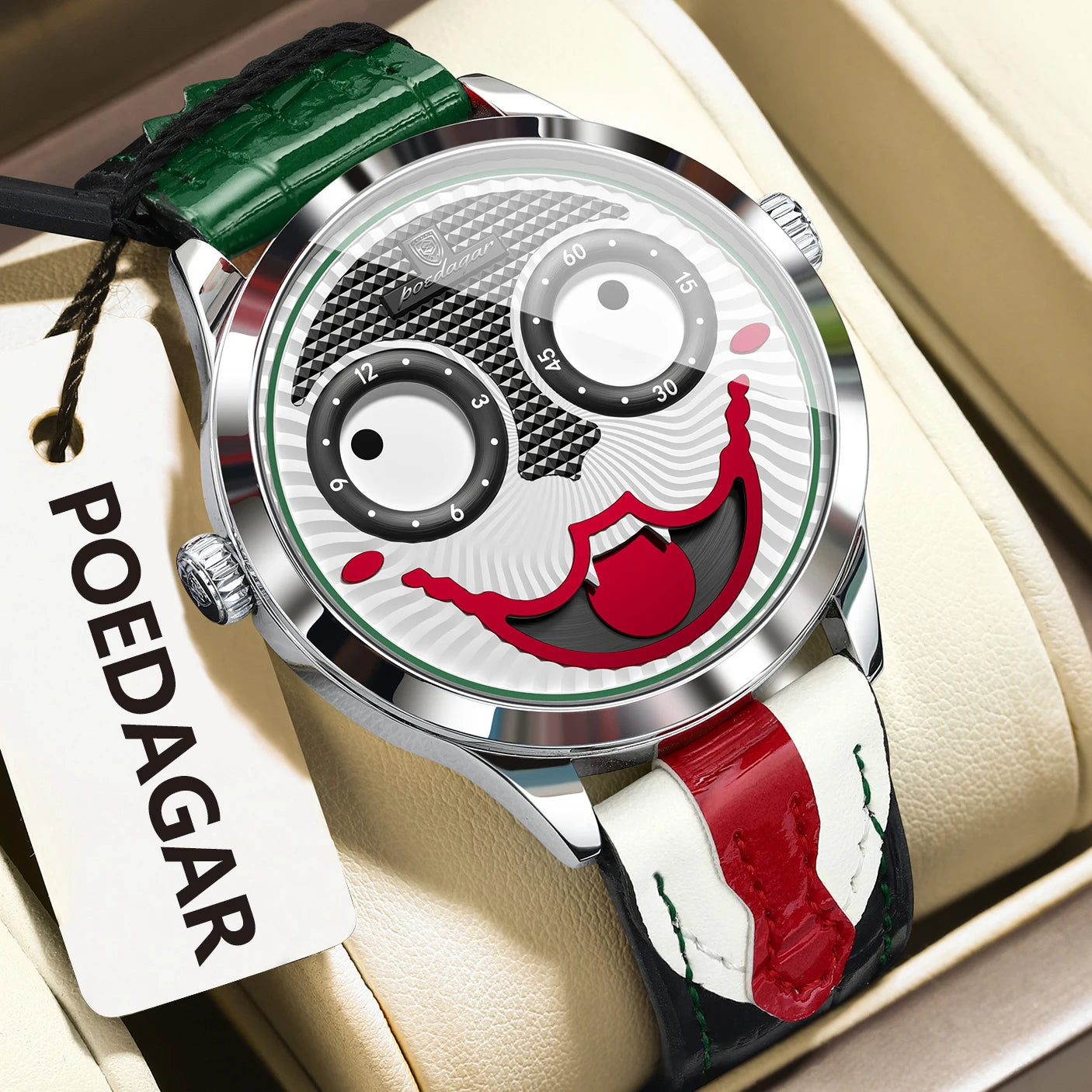 POEDAGAR Original Luxury Watch For Man Waterproof High Quality Male Wristwatch Quartz Leather Sports Fashion Men's Watches Reloj Beauty World Shop