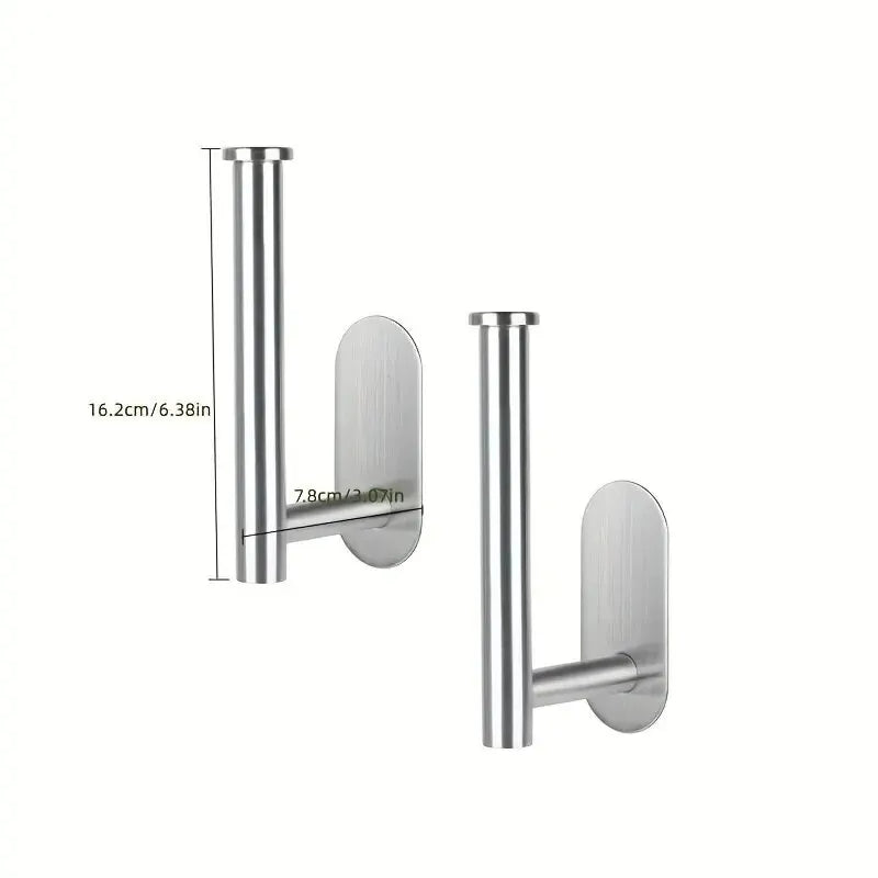 1/2pcs Stainless Steel Cap Hook For Wall, Minimalist No Drilling Hat Organizer, Household Storage Organizer Beauty Fashion