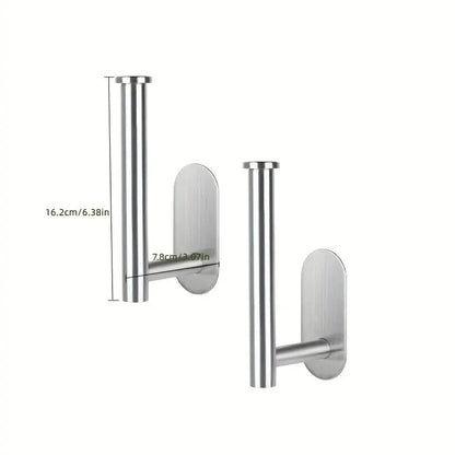 1/2pcs Stainless Steel Cap Hook For Wall, Minimalist No Drilling Hat Organizer, Household Storage Organizer Beauty Fashion