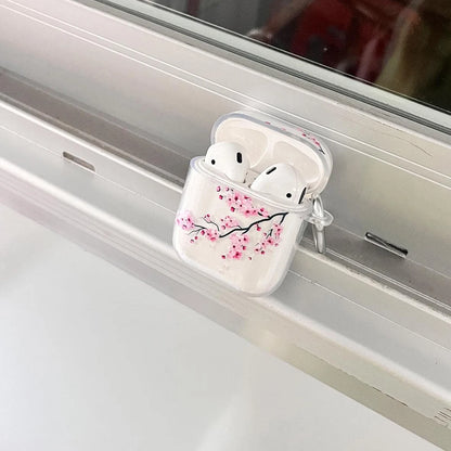 Clear TPU Sakura Custom   Cases For Airpods pro2  Fashion Silicon Headphone Earphone Cover For AirPods 3 case
