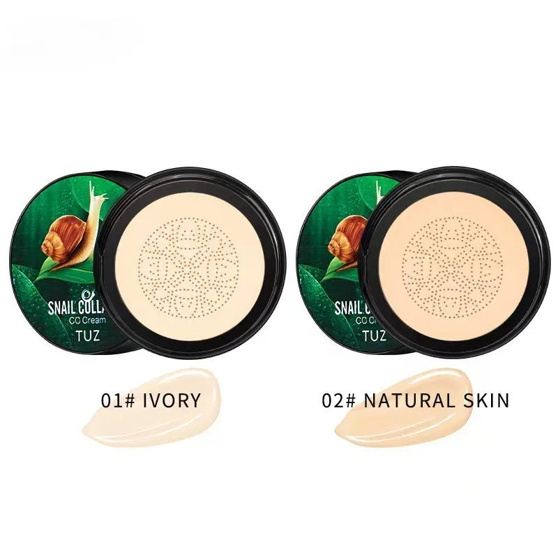 Snail Collagen BB Cream Mushroom Head Air Cushion CC Cream Face Concealer Brightening Moisturizing Foundation Cream Waterproof Beauty World Shop