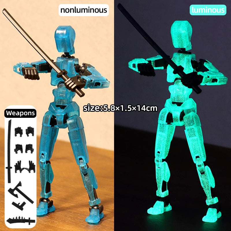 Multi-Jointed Movable Shapeshift Robot 3D Printed Mannequin Dummy 13 Action Figures Toys Kids Adults Parent-children Games gifts Beauty World Shop