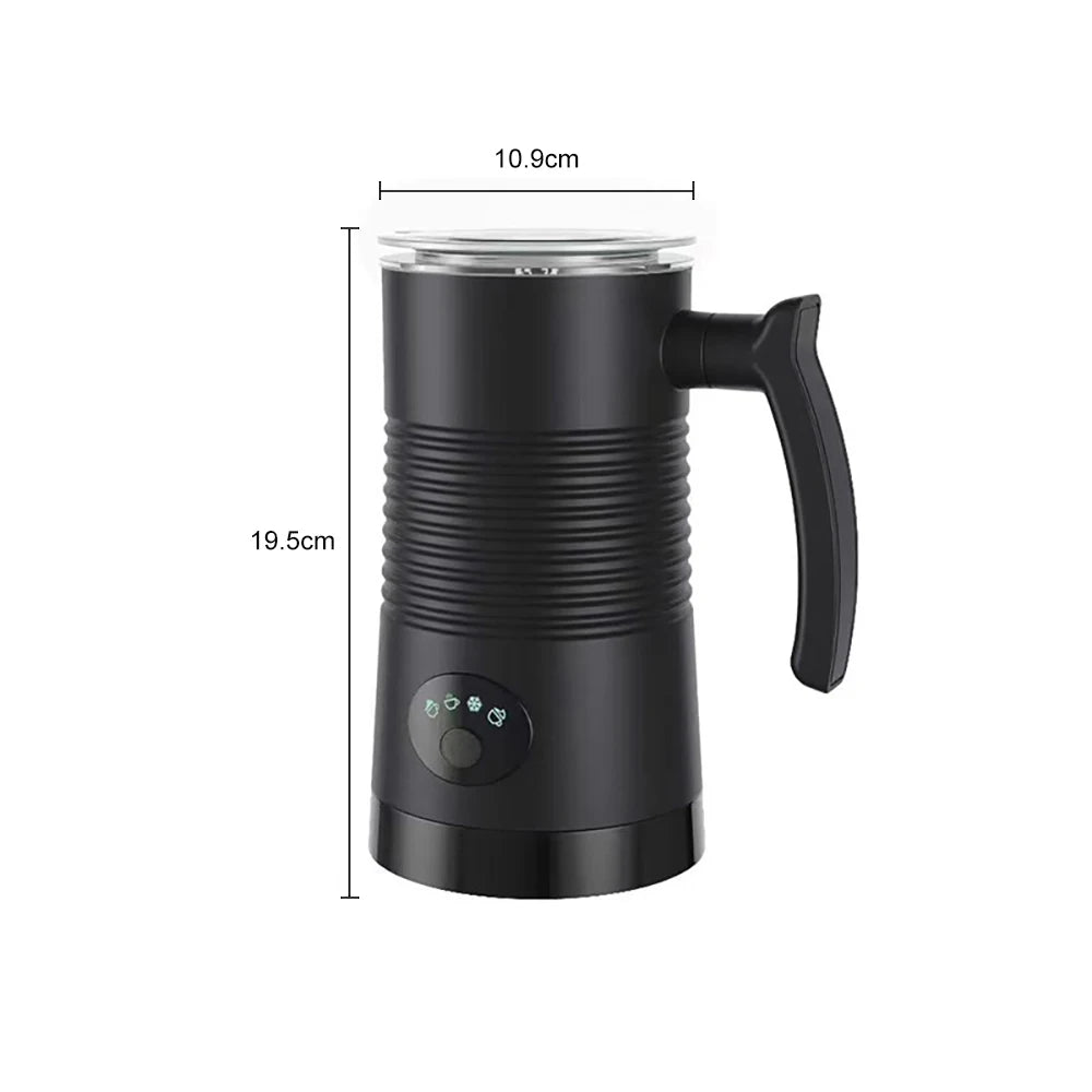 Electric Milk Frother Automatic Rotary Foamer for Coffee Cappuccino Latte 4 in 1 Hot and Cold Foam Maker Milk Frother Foamer Beauty World Shop