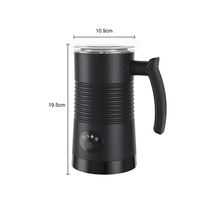 Electric Milk Frother Automatic Rotary Foamer for Coffee Cappuccino Latte 4 in 1 Hot and Cold Foam Maker Milk Frother Foamer Beauty World Shop