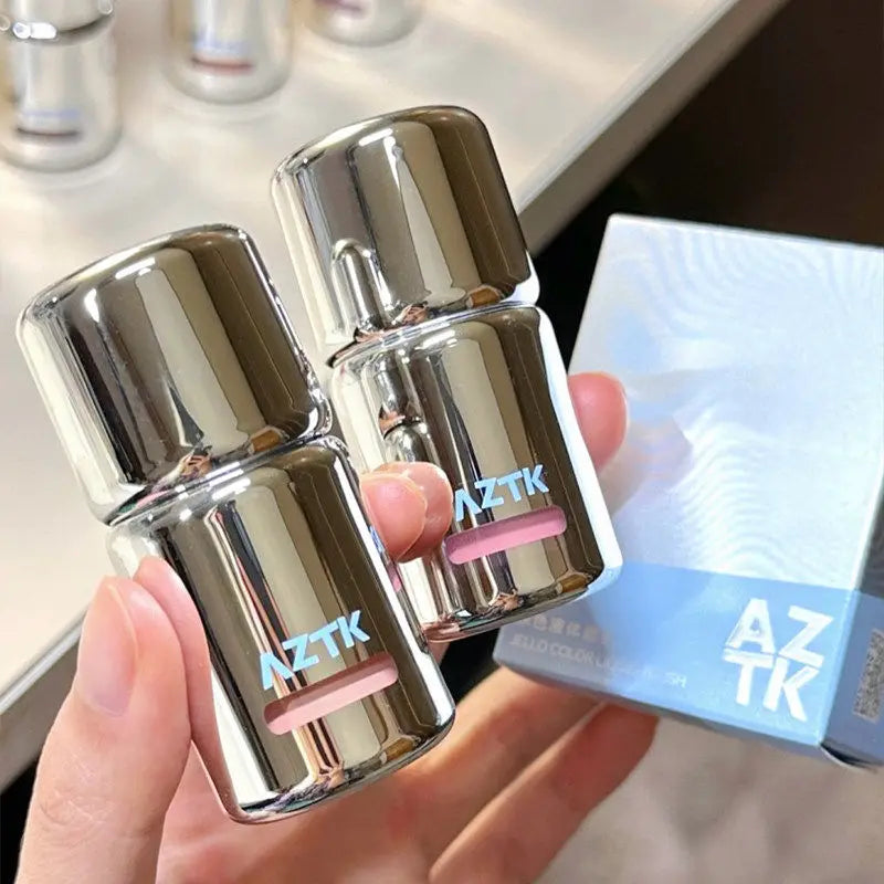 AZTK JC04 Water To Powder Liquid Blush Soft Matte Natural Flush Brightening Cheek Tint Lightweight Blendable Waterproof Makeup Beauty World Shop