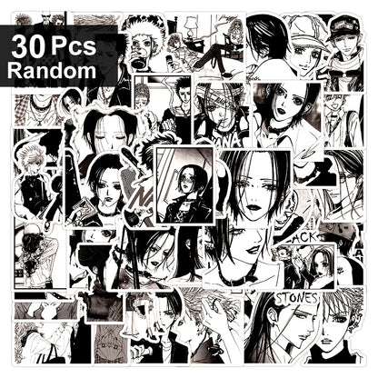 30/60/180p Anime NANA Stickers Cool Graffiti Decals DIY Decoration For Phone Laptop Stationery PVC Waterproof Sticker Toys Gift Beauty World Shop