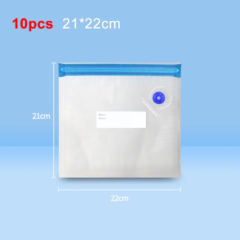 Vacuum Sealer Pump Electric Air Pump Rechargeable Automatic Sealing Machine with Reusable Vacuum Sealer Bags Food Packaging Bag Beauty World Shop