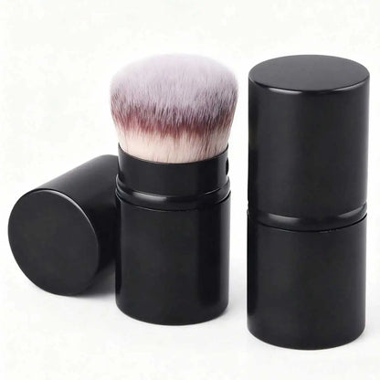 1pc Professional Face Retractable Makeup Brush,Blush Brush Foundation Brush Loose Powder Brush Synthetic Hair Ultra-Soft Doundat Beauty World Shop