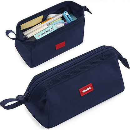 Large Capacity Pencil Case With Pen Holder Label Minimalist Student Stationery Storage Creative Stationery Storage Bag Beauty World Shop