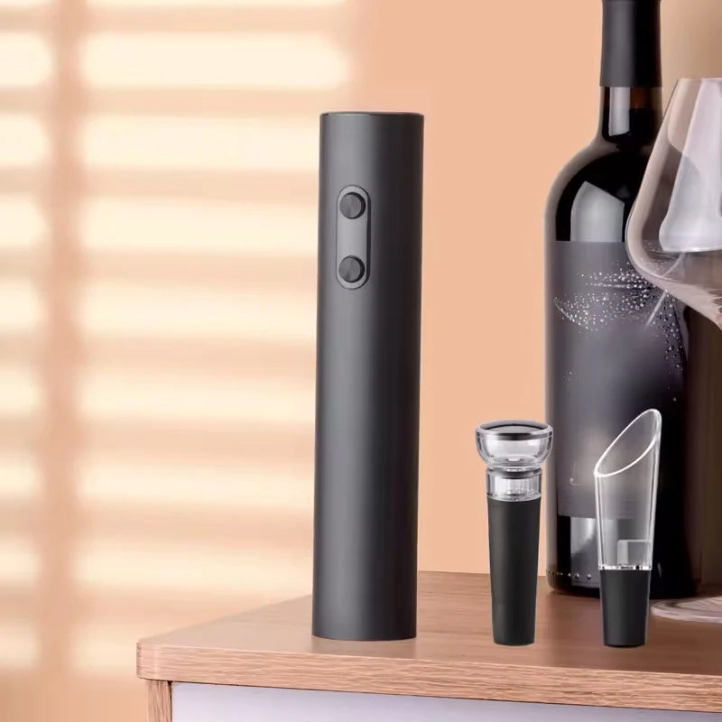Electric Automatic Red Wine Opener Set Multifunction Wine Stopper, Wine Pourer, Electric Bottle Opener Gift Set for ins Style Beauty World Shop