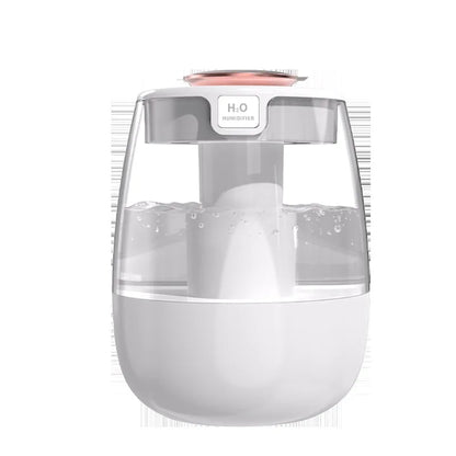 Air Humidifier Aroma Humidifier Double Spray Port Essential Oil Diffuser USB Water Humidifier with Light for Home Office Beauty World Shop
