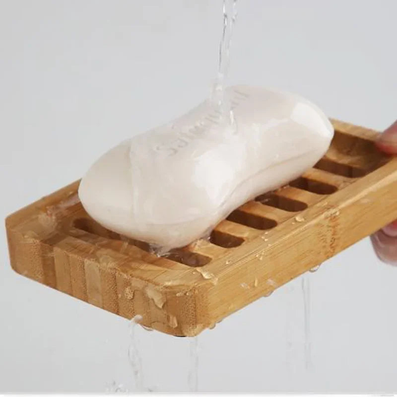 Bamboo Case Tray Wooden Prevent Mildew Drain Soap Box Natural Bamboo Dishes Bath Soap Holder Container Bathroom Washroom Tools Beauty World Shop