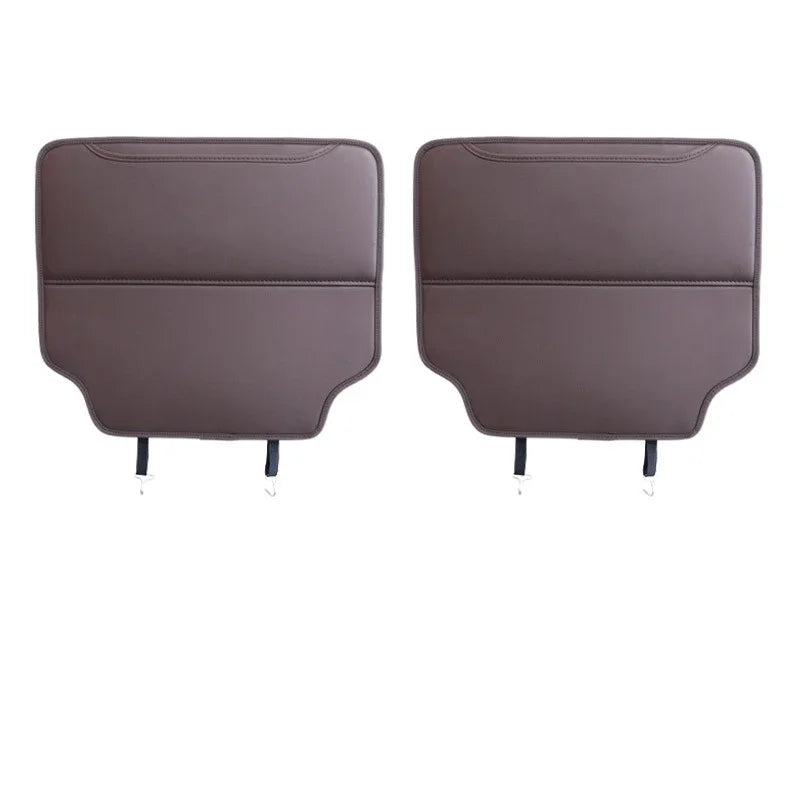 BLALION PU Leather Car Anti-kick Pad Auto Seat Back Organizer Storage Bag Car Backseat Anti Scratch Protector Pads with Cover Beauty World Shop