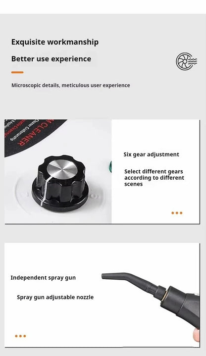 Steam Cleaner High Temperature Sterilization Air Conditioning Kitchen Hood Home /Car Steaming Cleaner 220V EU Plug Beauty World Shop