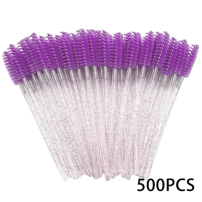 500/1000PCS Eyelashes Brushes Set Wholesaler Lash Mascara Brush For Lashes Extension Eyebrow Wands Applicator Makeup Tools Beauty World Shop
