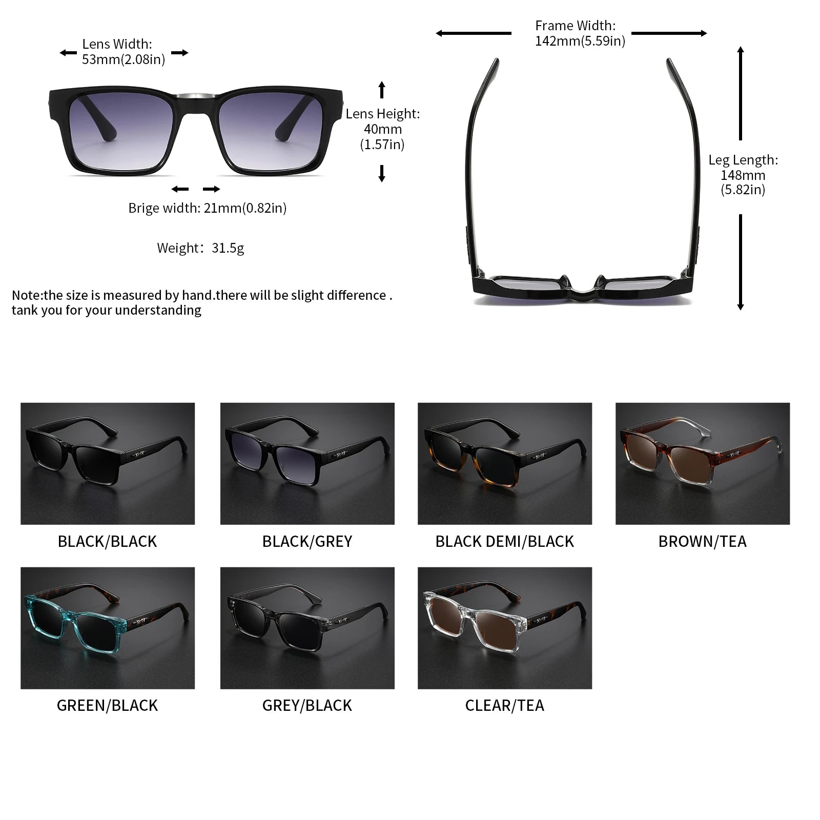 Retro Punk Fashion Sunglasses - Square Protective Frame, UV400 Unisex for Outdoor Adventures & Casual Style Beauty World Shop