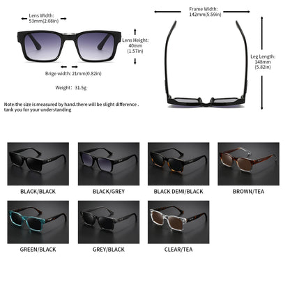 Retro Punk Fashion Sunglasses - Square Protective Frame, UV400 Unisex for Outdoor Adventures & Casual Style Beauty World Shop