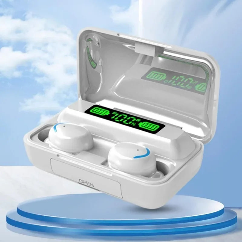 F9-5C True Wireless Bluetooth Headset Binaural Small In Ear Buds Sports Stereo Bass TWS Earbuds Newest Sports Earbuds for phones Beauty Fashion