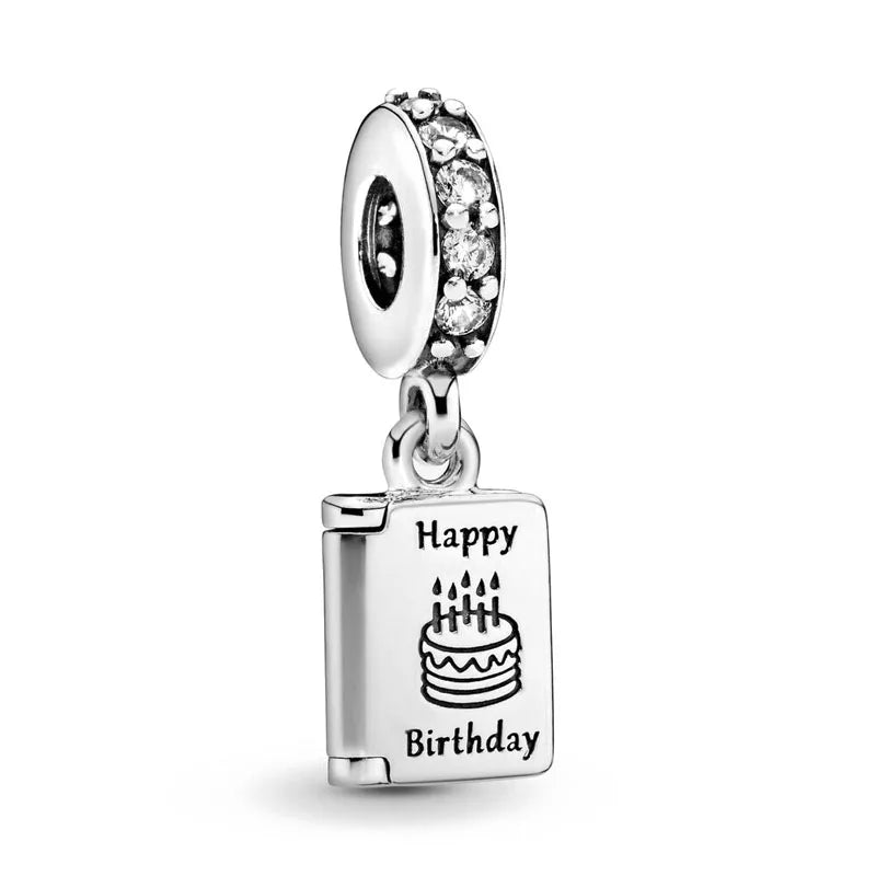 2025 New S925 Silver Spring Ball Bear Cross Pendant Suitable for Original Bracelets DIY Accessories Women's Charm Jewelry Gifts Beauty World Shop