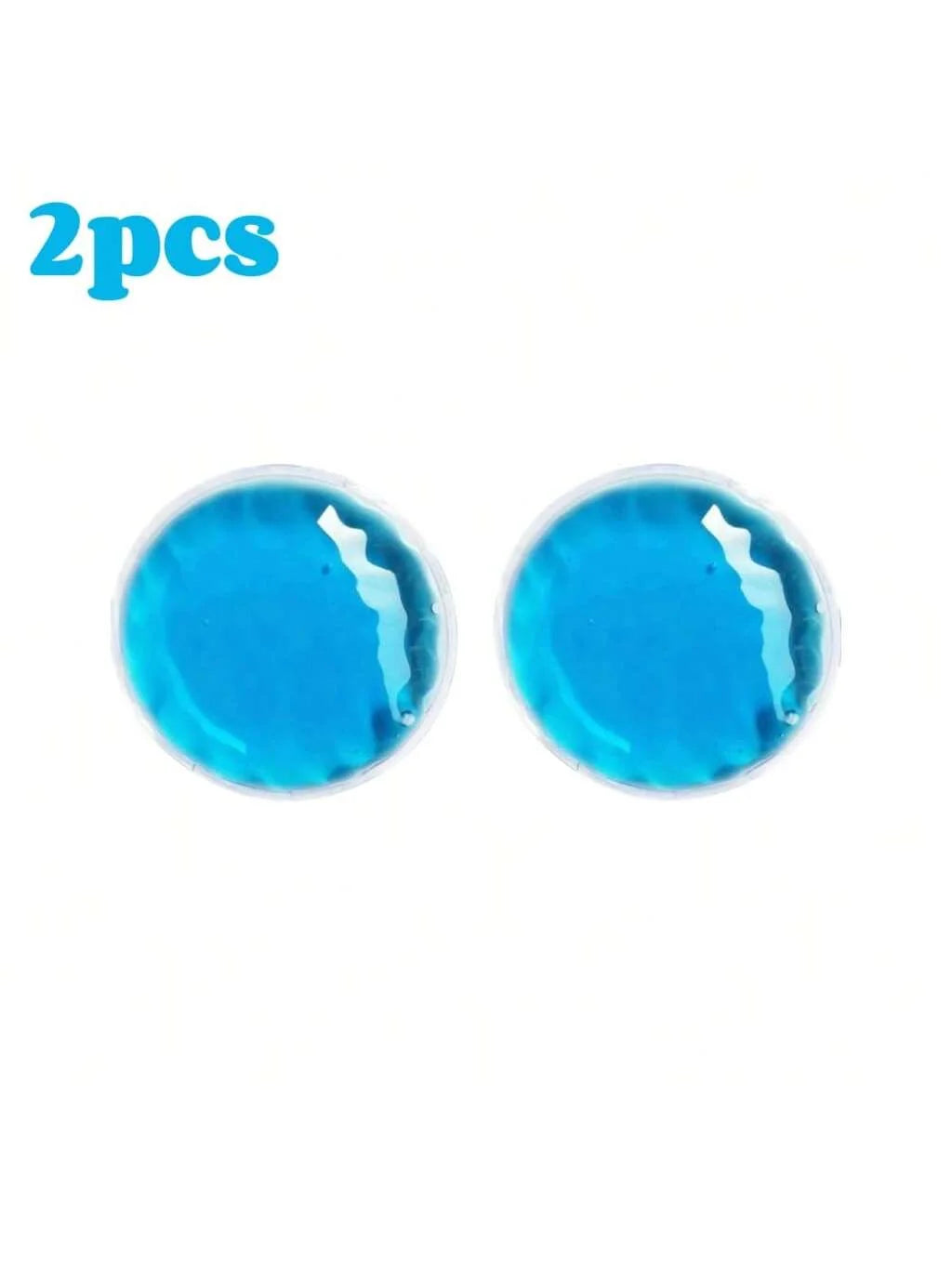 4pcs Reusable Gel Ice Pack Hot Cold Compress, Small Round Ice Packs for Body Pain Relief, Perfect for Family & Travel Use Beauty World Shop