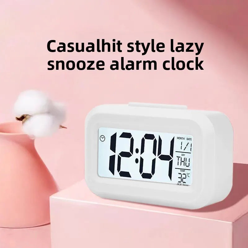 Alarm Clock Digital Clock LED Electronic With Backlight Snooze Calendar For Home Office Desktop Table Screen Display Watch Beauty World Shop
