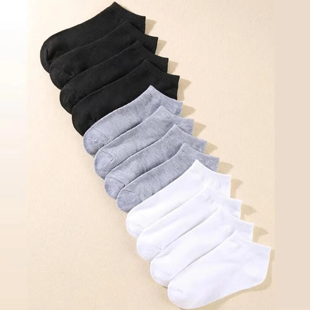 10/20/30/40/50 Pairs Of Breathable Deodorant Men's Low Cut Ankle Socks - Sweat Wicking And Comfortable Summer Wear Beauty World Shop