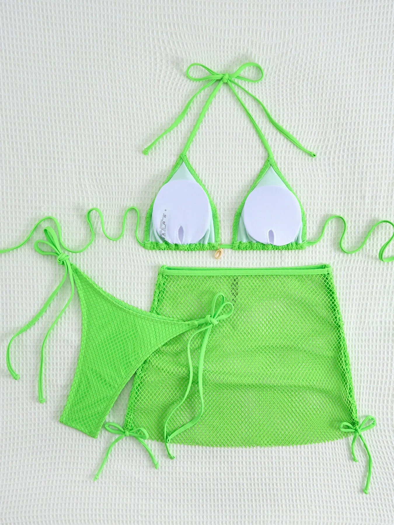 New Sexy Net Bikinis Female Swimsuits Women Three-Piece Swimwear Beach Swim Wear Bathing Suits Brazilian Bikini Set Pool Bather Beauty World Shop
